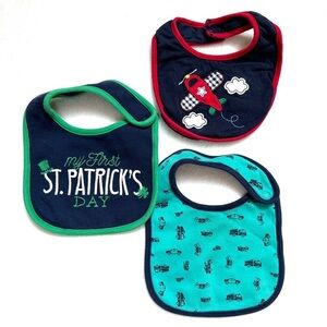 ⭐️ 5 for $25 Set of 3 Carter’s & GOODLAD Baby Bibs Cotton
